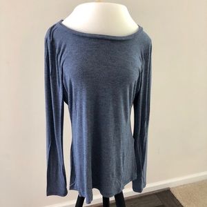Steel Blue Longsleeved Fitted Top